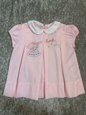 EUC The Proper Peony original light pink Hark embroidered angel dress 18mo